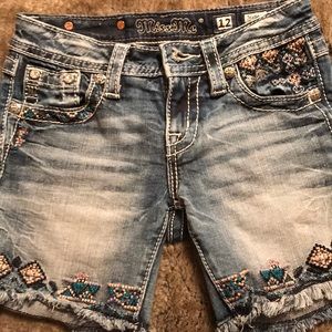 Girls Miss Me jean shorts